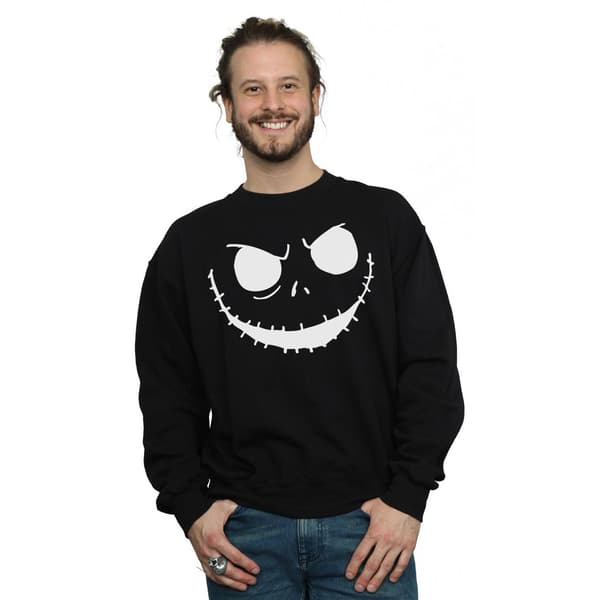 Disney Herr Nightmare Before Christmas Jack´s Face Bold Sweatshirt Black M