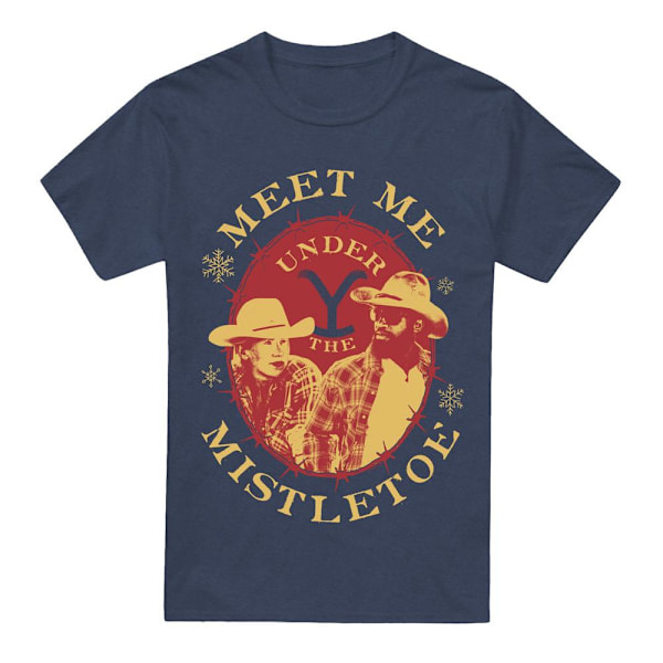 Yellowstone Unisex Vuxen Meet Me Under The Mistletoe Jul Navy XL