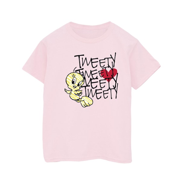 Looney Tunes Boys Tweety Love Heart T-shirt 7-8 år Babyrosa Baby Pink 7-8 Years