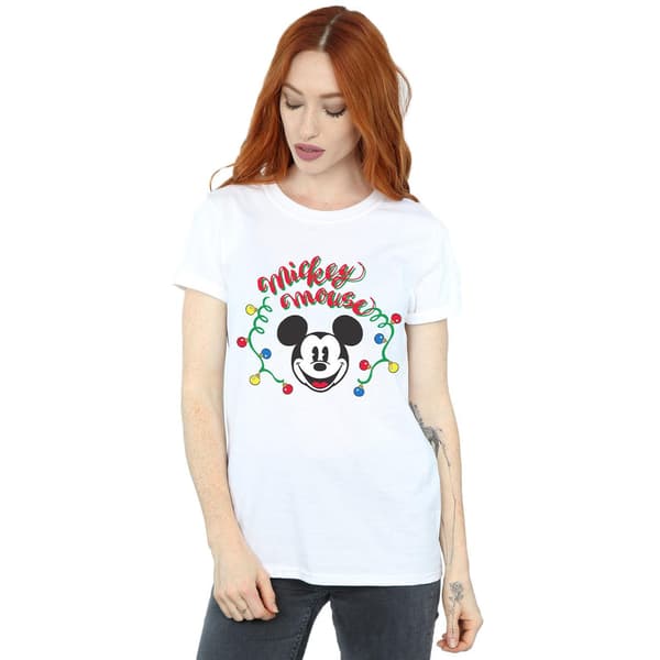 Disney Dam/Dam Mickey Mouse Julglödlampor Bomull White S