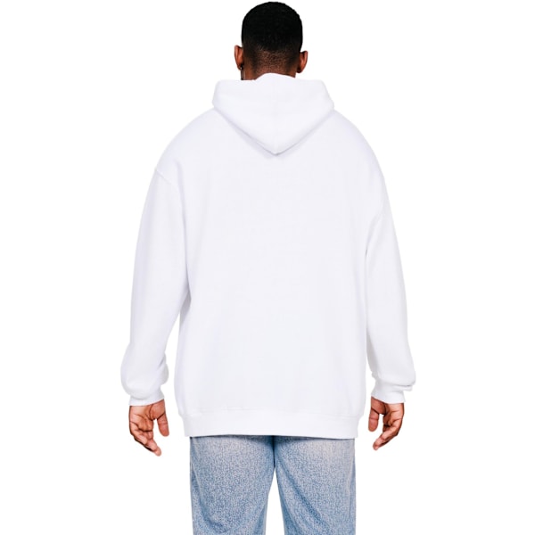 Casual Classics Herr Ringspun Bomull Hög Överdimensionerad Hoodie M Vit White M