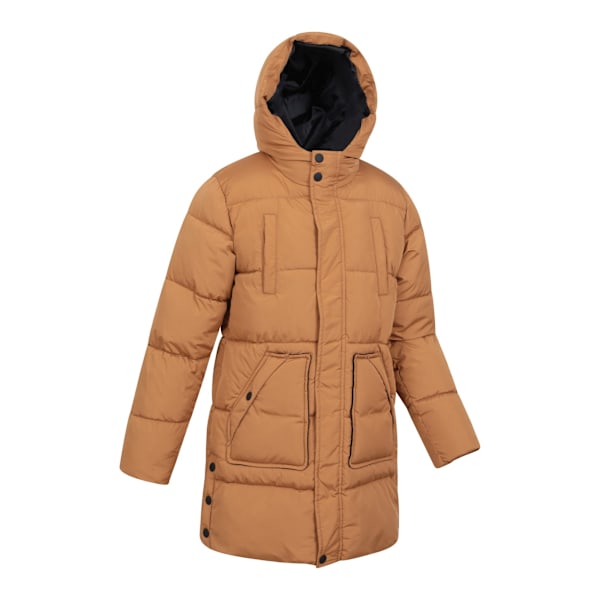 Mountain Warehouse Theo Vattenavvisande Lång Vadderad Jacka för Barn/Ungdom Mustard 11-12 Years
