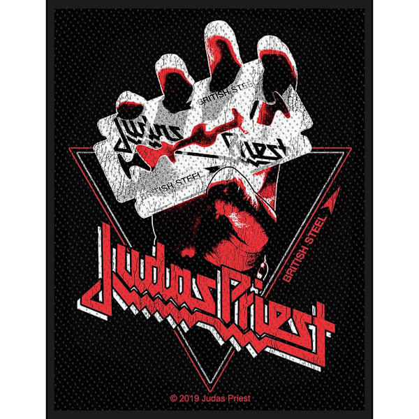 Judas Priest British Steel Vintage Patch One Size Svart/Röd/Silver Black/Red/Silver One Size