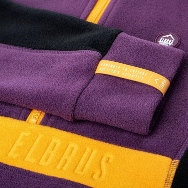 Elbrus Dam/Dam Elvar Fleece Top L Plum Purple/Cadmium Yel Plum Purple/Cadmium Yellow L