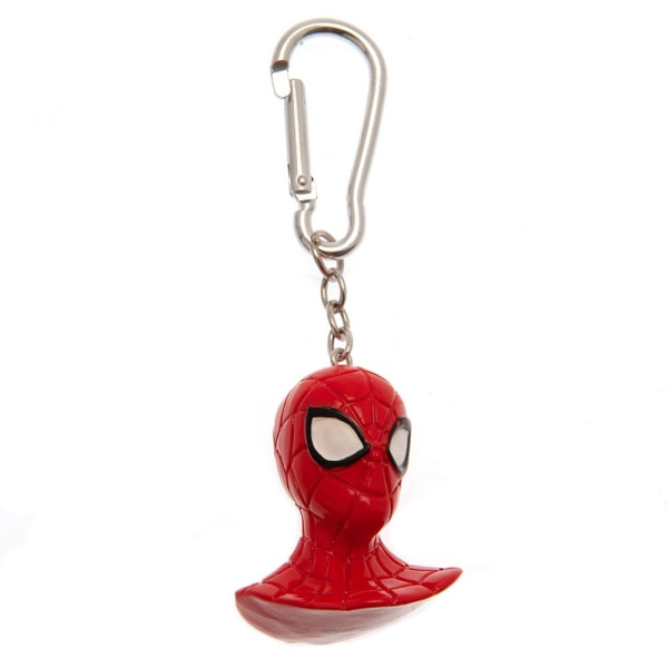 Spider-Man 3D polyresin nyckelring 45 mm x 35 mm x 10 mm Röd/Vit Red/White 45mm x 35mm x 10mm