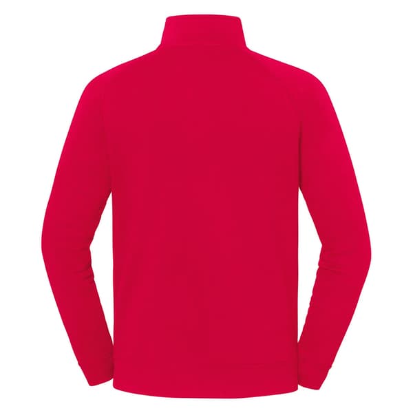 Fruit of the Loom Herr Iconic Premium Half Zip Sweatshirt S Röd Red S