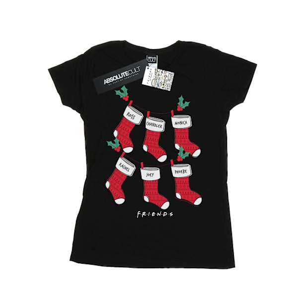 Friends Damstrumpor Julstrumpor Bomull T-shirt XXL Svart Black XXL