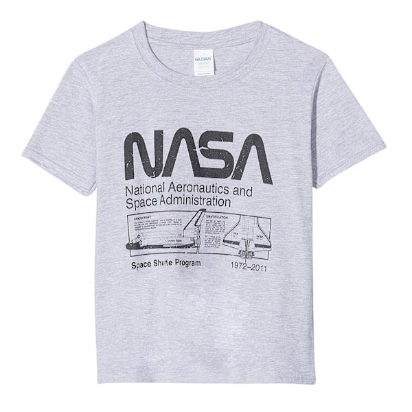 NASA Herr Space Shuttle T-shirt 3XL Sports Grey Sports Grey 3XL