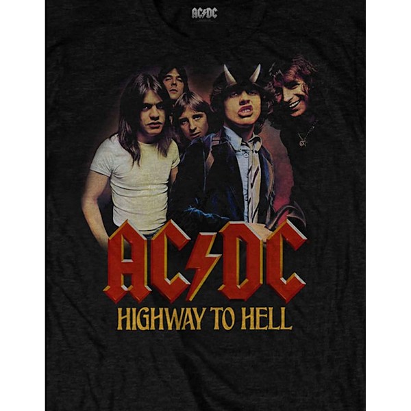 AC/DC Unisex Vuxen Highway To Hell Band T-Shirt M Svart Black M