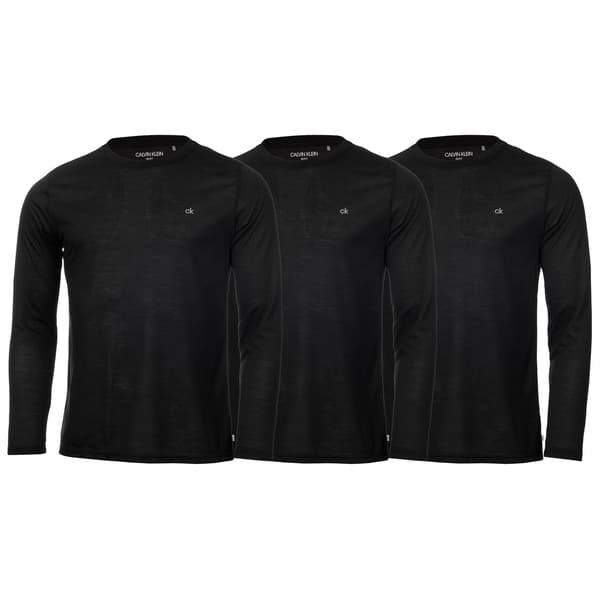 Calvin Klein Herrbroderad logotyp smal golftröja (3-pack) Black XXL