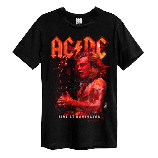 Amplified Unisex Adult Live At Donington AC/DC T-Shirt S Svart Black S