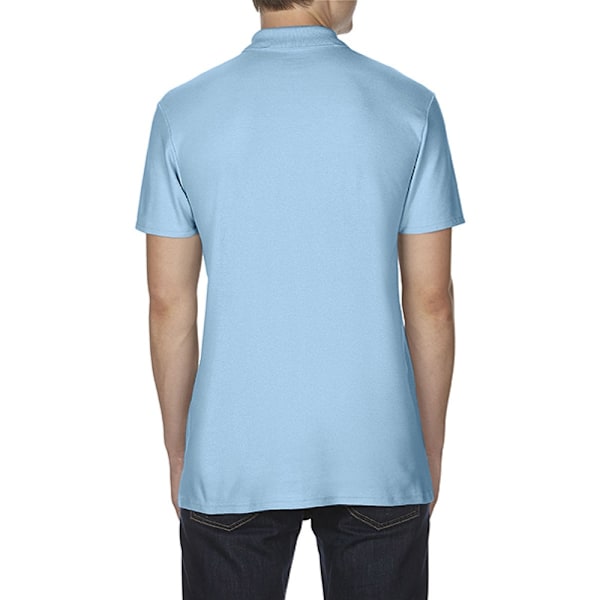 Gildan Softstyle Herr Kortärmad Dubbel Pique Poloskjorta XL L Light Blue XL