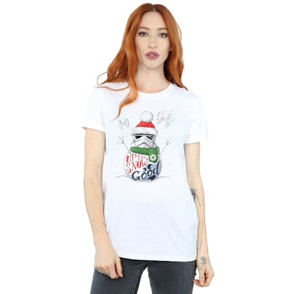 Star Wars Dam/Damer Stormtrooper Up To Snow Good Bomull Boyfriend T-shirt White S