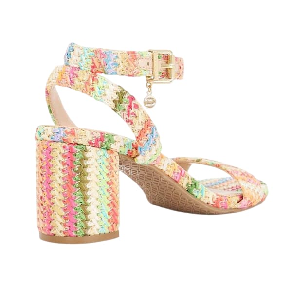 Dune London Dam Lo Memee Vävda Sandaler med Mellanhög Klack Multicoloured 7 UK