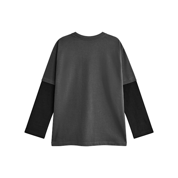 Hot Wheels Pojkar Flammande Logotyp Långärmad T-shirt 7-8 År Grå Grey 7-8 Years