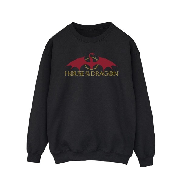 Game Of Thrones: House Of The Dragon Herr Sweatshirt med drake-logotyp Black 4XL