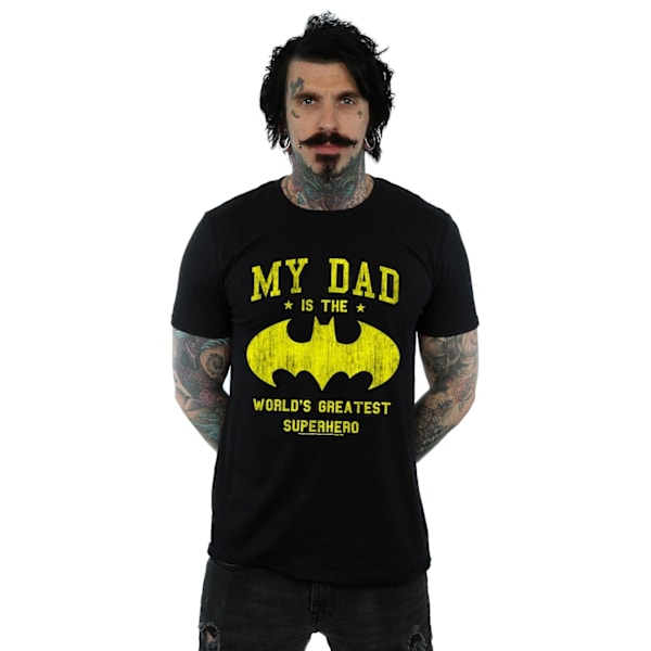 DC Comics Herr Batman Min Pappa Är En Superhjälte T-shirt 5XL Svart Black 5XL