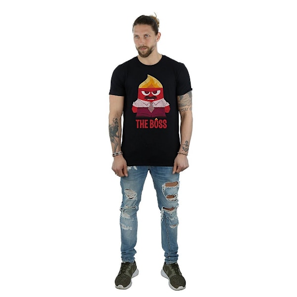 Inside Out Herr The Boss Anger Bomull T-shirt M Svart Black M