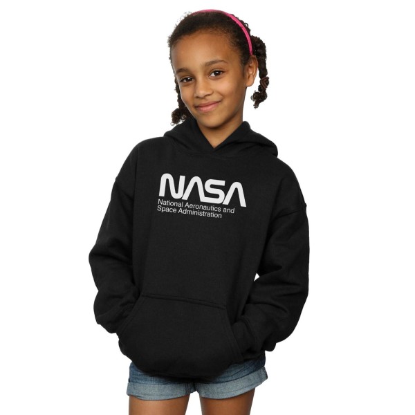 NASA Girls Aeronautics And Space Hoodie 12-13 Years Black Black 12-13 Years