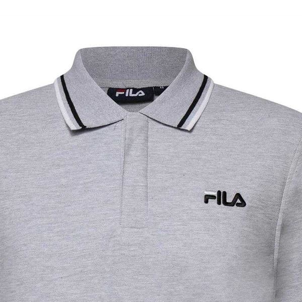 Fila Bowey Pikétröja för män S Ljusgråmelerad Light Grey Marl S