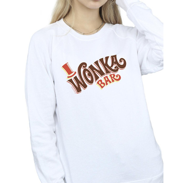 Willy Wonka Dam/Dam Bar Logo Sweatshirt M Vit White M