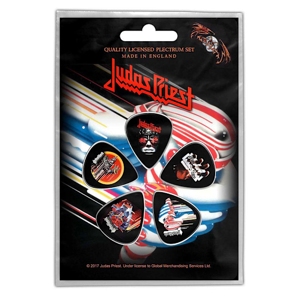 Judas Priest Turbo Plectrum (5-pack) En Storlek Flerfärgad Multicoloured One Size