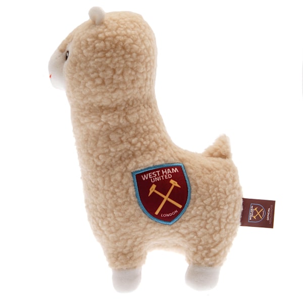 West Ham United FC Llama Plyschleksak One Size Cream Cream One Size