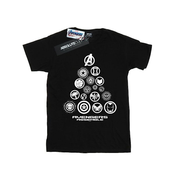 Marvel Girls Avengers Endgame Pyramid Icons Bomull T-shirt 9-11 Black 9-11 Years