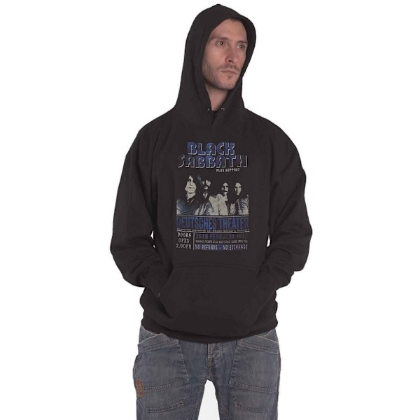 Black Sabbath Unisex Vuxen Deutsches ´73 Eco Friendly Hoodie S Black S