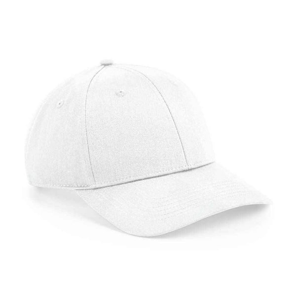 Beechfield Urbanwear 6 Panel Snapback Cap One Size Vit White One Size