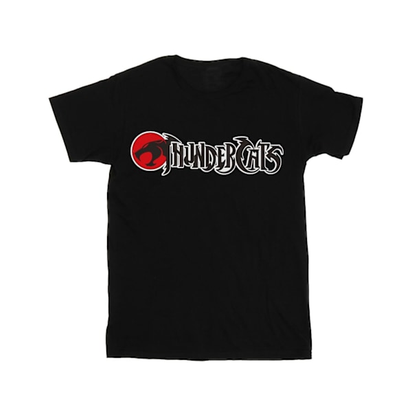 Thundercats Dam/Damer Classic Logo Bomull Boyfriend T-shirt Black 4XL