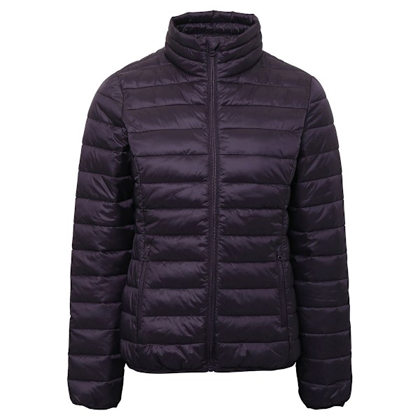 2786 Dam/Kvinnor Terrain Långärmad Vadderad Jacka S Aubergine Aubergine S