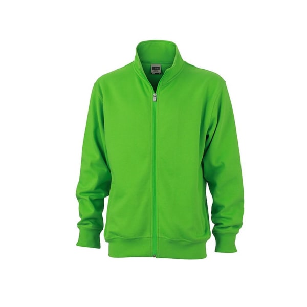 James and Nicholson Unisex Workwear Sweat Jacka M Lime Green Lime Green M
