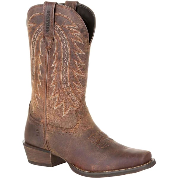Durango Rebel Frontier Cowboy Boots i fullnarvläder för män, storlek 12 Distressed Sunset Brown 12 UK
