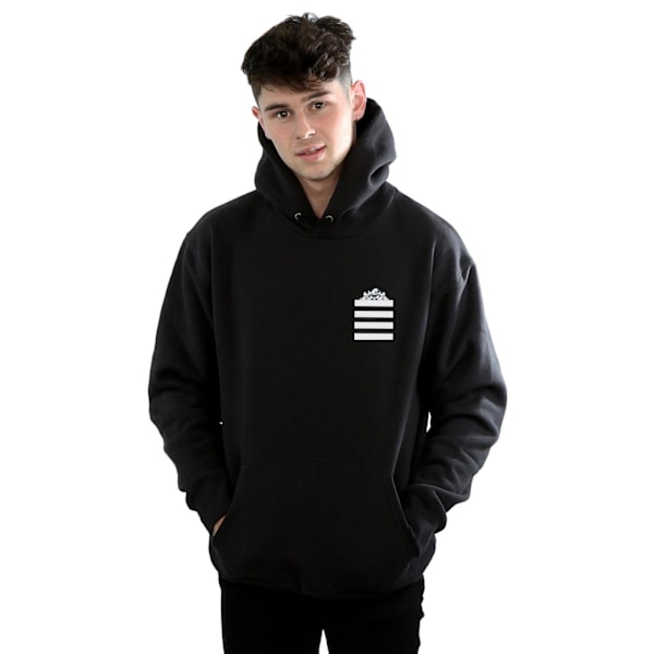 Looney Tunes Herr Taz Stripes Faux Pocket Hoodie L Svart Black L