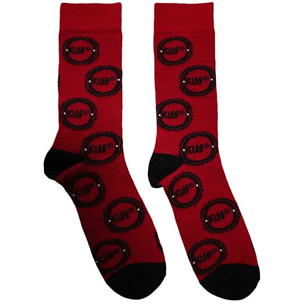 Kiss Unisex Vuxen Buzzsaw Logosockor 6 UK-11 UK Röd Red 6 UK-11 UK