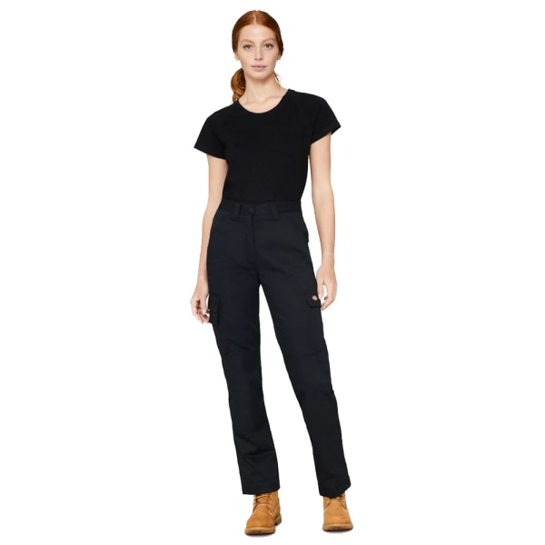 Dickies Dam/Dam Flex Work Byxor 10 UK Svart Black 10 UK