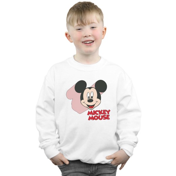 Disney Boys Mickey Mouse Move Sweatshirt 7-8 år Vit White 7-8 Years