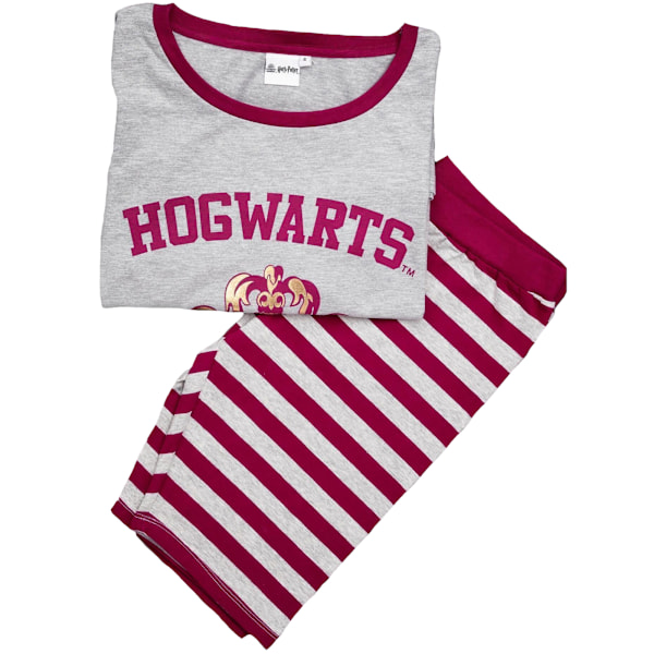 Harry Potter Dam/Kvinnor Hogwarts Crest Kort Pyjamas Set M Röd Red M