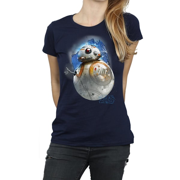 Star Wars: The Last Jedi Dam/Damer BB-8 Borstad Bomull T-shirt Navy Blue M