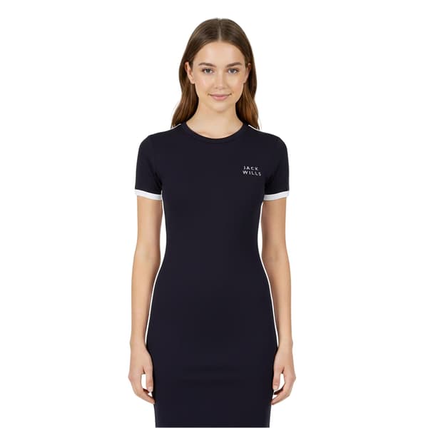 Jack Wills Dam/Dam Goodrington Sidrandig Miniklänning 8 U Navy 8 UK