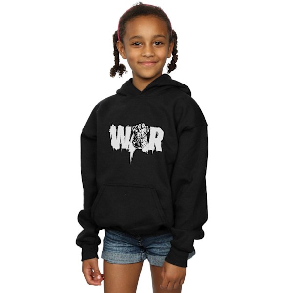 Marvel Girls Avengers Infinity War Fist Hoodie 12-13 år Svart Black 12-13 Years