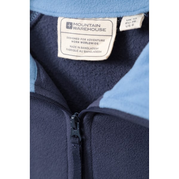 Mountain Warehouse Dam/Damer Montana Halvzip Fleece Top 12 Navy 12 UK