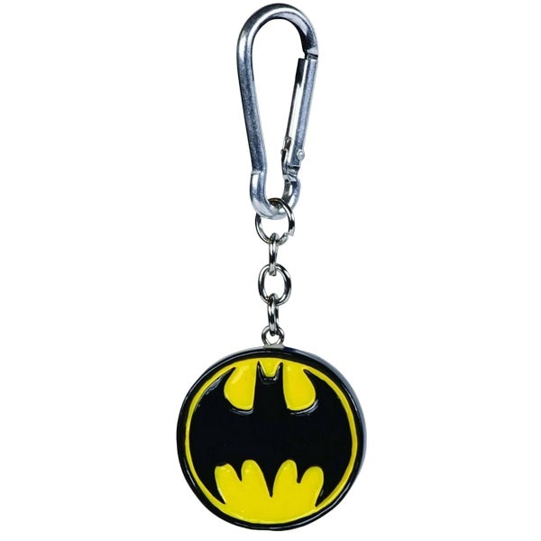 Batman 3D-logotyp karbinhake nyckelring One Size Gul/Svart Yellow/Black One Size