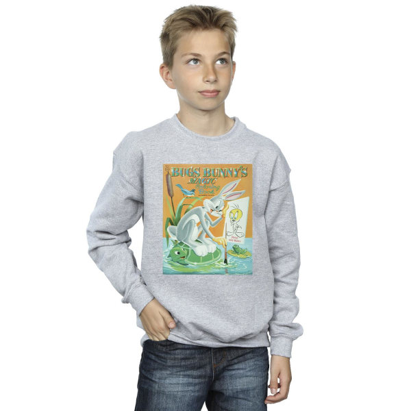 Looney Tunes Boys Bugs Bunny Målarbok Sweatshirt 3-4 år Sports Grey 3-4 Years