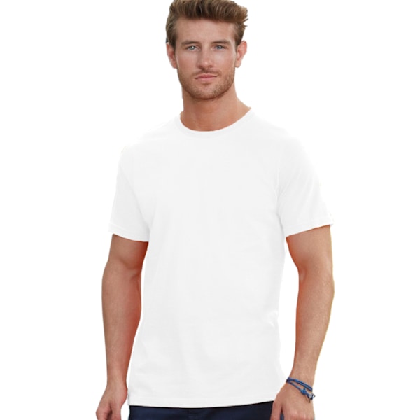 Fruit Of The Loom Mens Heavy Weight Belcoro® Cotton Short Sleev White XL