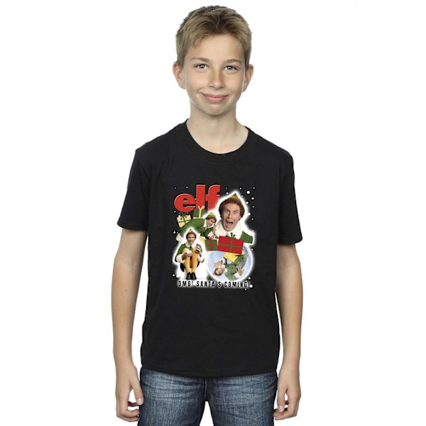 Elf Boys Buddy Collage T-Shirt 3-4 år Svart Black 3-4 Years