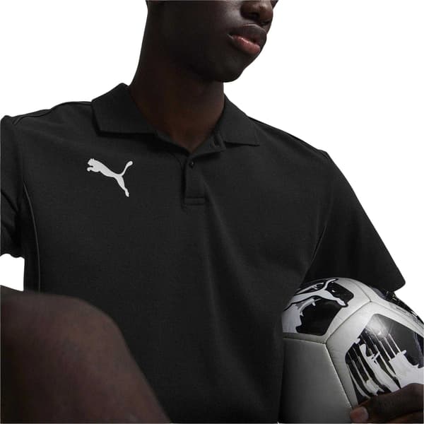 Puma Pikétröja med logotyp för män M Svart Black M