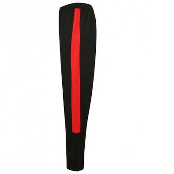 Finden and Hales Herr Stickade Träningsoverallsbyxor XXS Svart/Röd Black/Red XXS