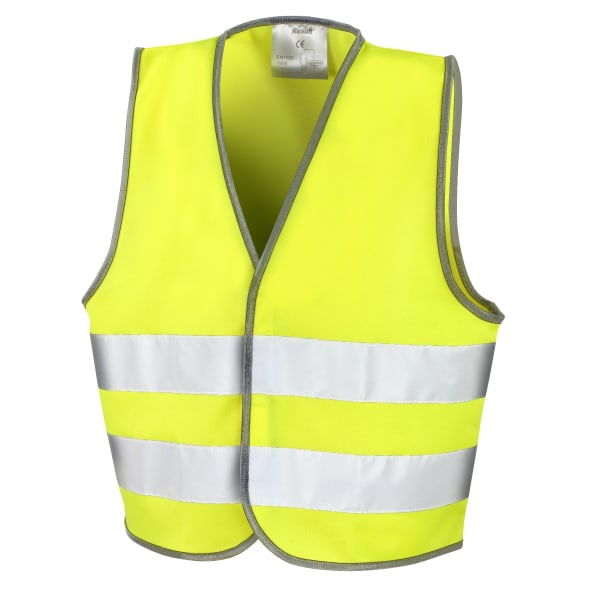 Resultat Core Kids Unisex Hi-Vis Safety Vest 10-12 Fluorescerande Ye Fluorescent Yellow 10-12